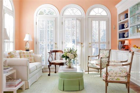 Soft Peach Color Walls For Sophisticated Interior Look Living Room Colors Peach Living Rooms