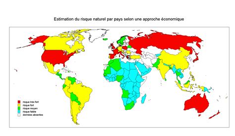 Cartographie Du Risque Naturel Dans Le Monde Etude Comparative Entre