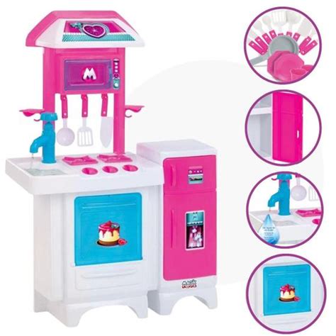 Cozinha Infantil Completa Torneirinha Sai Agua De Verdade Magic Toys