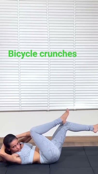 How To Do Bicycle Crunches Bicycle Crunches Exercise Bicycle Crunches