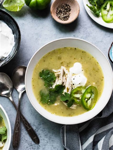 Roasted Tomatillo Chicken Soup Kitchen Confidante®