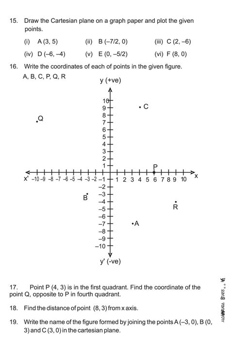 Cbse Notes Class 9 Maths Coordinate Geometry