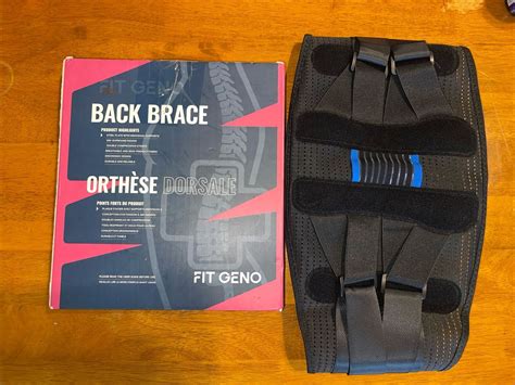 Fit Geno Back Brace Support For Lower Back Pain Women And Men Medium