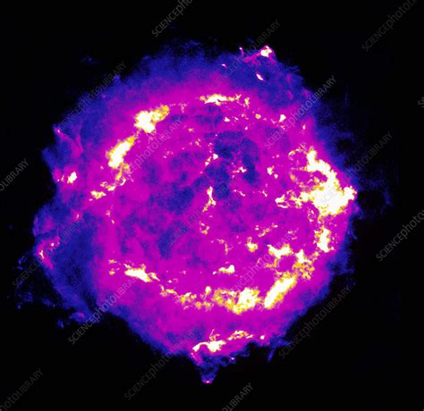 Coloured Radio Image Of Cas A Supernova Remnant Stock Image R764