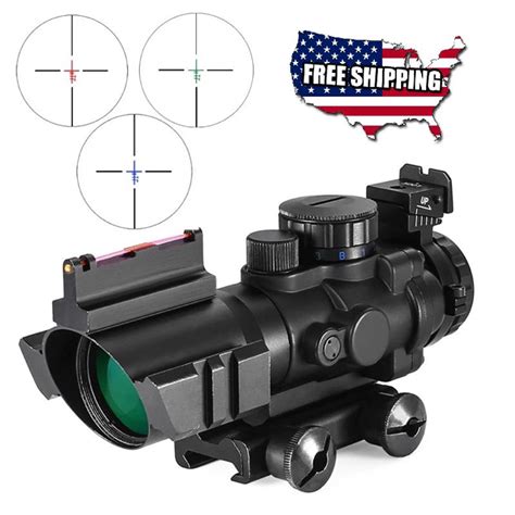 SOLD BLOW OUT SALE 4x32 COMPACT ACOG FIBER SCOPE 20MM HopUp Airsoft