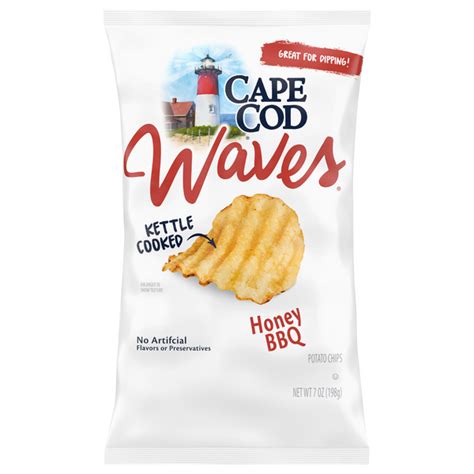 Save On Cape Cod Waves Kettle Cooked Potato Chips Honey Bbq Order