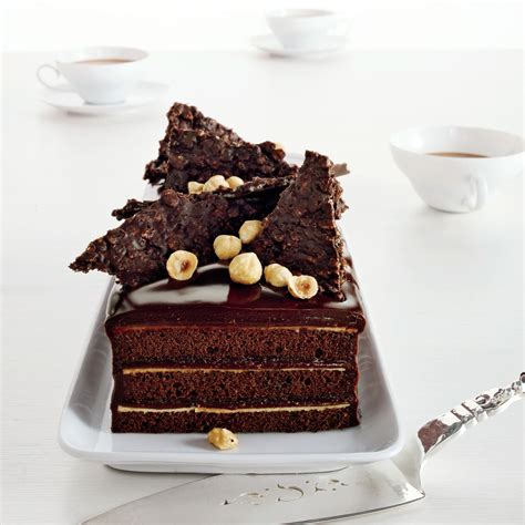 Chocolate Hazelnut Cake With Praline Chocolate Crunch Recipe