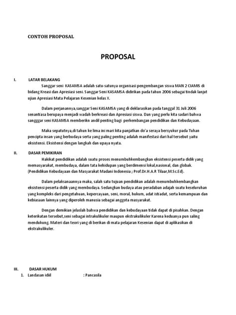 Proposal Sanggar Seni 4 Pdf