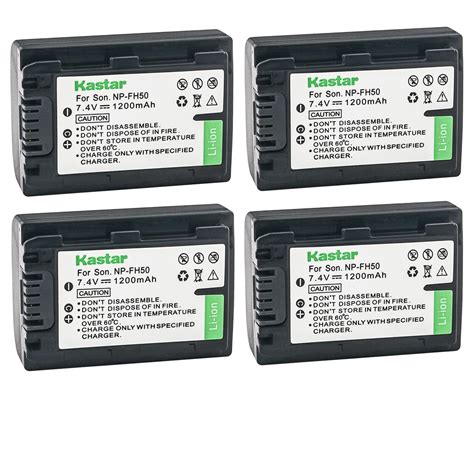 Kastar Replacement Battery For Sony NP FH50 Sony DCR SX40 DCR SX41