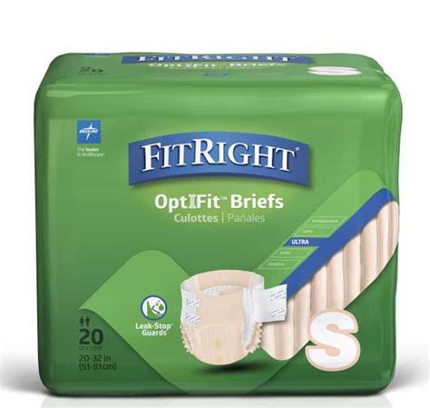 Fitright Ultra Adult Incontinence Briefs Heavy Absorbency Carewell