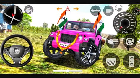 Dollar Song Modified Mahindra Pink Thar Indian Cars Simulator D