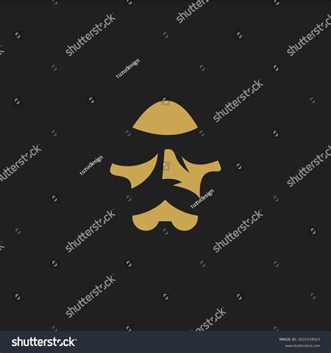 Manly Face Logo Vector Illustration Logo Stock Vector Royalty Free