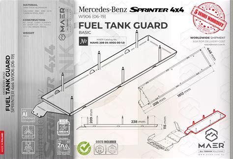 Sprinter 4x4 Fuel Tank Guard Accessoriesandequipment Vanlife Direct