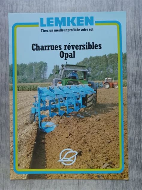 Prospectus Brochure Charrue Lemken No Tracteur Eur Picclick Fr