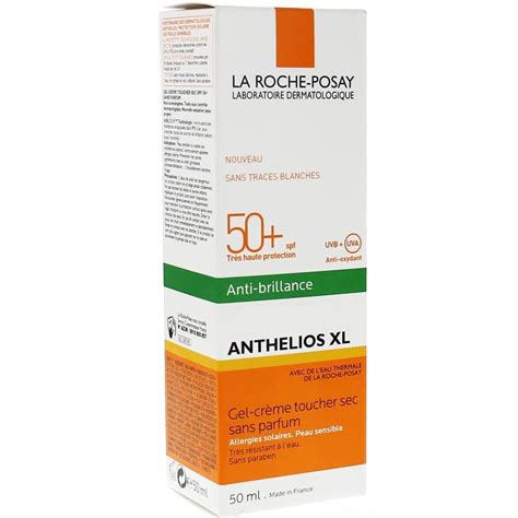 Anthelios Shaka Xl Spf 50 Gel Crème Toucher Anti Brillance BeautÉnium