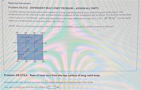 Required Information Problem 05 072 Dependent