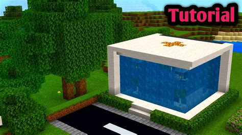 Minecraft Waterfall Modern House How To Build A Modern Waterfall