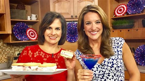 Rachel And Emily Celebrate The 4th With A Festive Margarita And Ice