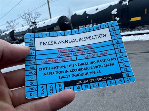 FMCSA Inspection Stickers MADE EASY – Annual Stickers