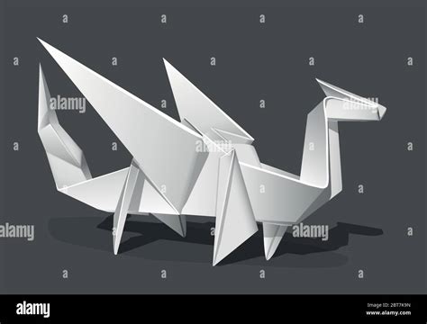 Origami Dinosaurier Schwarzweiß Stockfotos Und Bilder Alamy