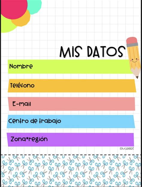 Pin De Irene En Agenda Carpeta Del Profesor Agenda Escolar Para