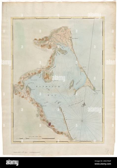 Chart Of Plymouth Bay Nautical Charts Massachusetts Plymouth Bay Early Works To 1800