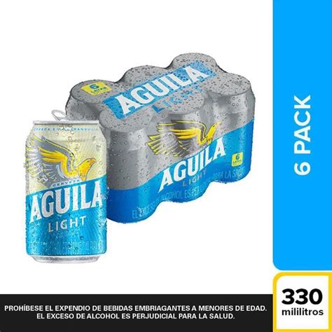 Cerveza Aguila Light Lata X 330 Ml X 6 Und Precio Especial