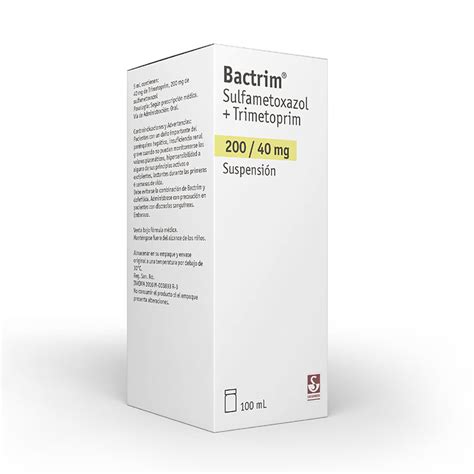 Bactrim Suspension 40200mg 100ml Drogas Exito