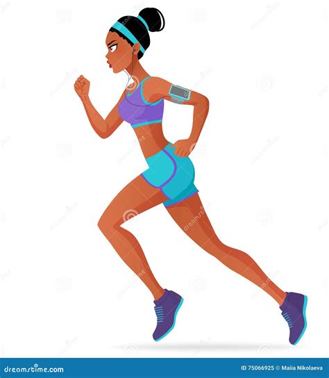 Cartoon Woman Athlete Stock Illustrations – 22,284 Cartoon Woman ...