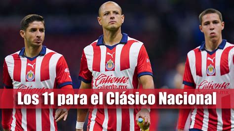 La ALINEACIÓN CONFIRMADA del Chivas vs Club América en la ida de la