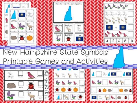 30 New Hampshire State Symbols Themed Learning Games Download. - Etsy