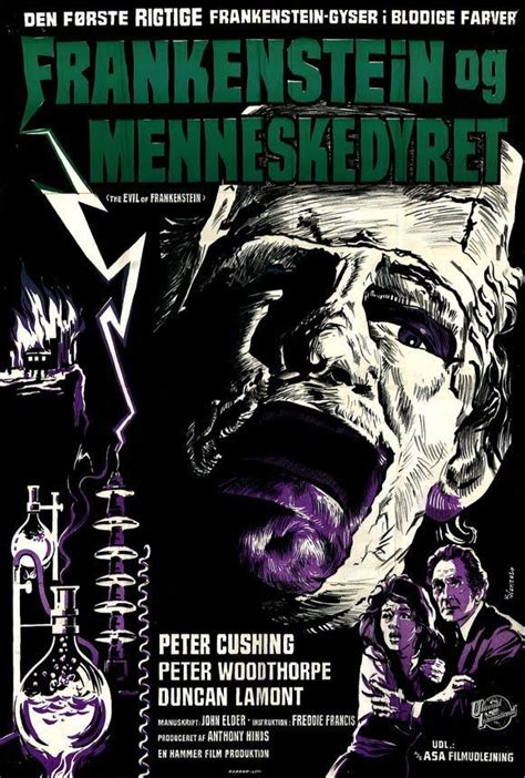 The Evil Of Frankenstein 1974 Denmark Hammer Horror Films Classic Monster Movies Horror