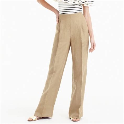 J Crew Collection Wide Leg Pant Linen Pants Women Pants For Women