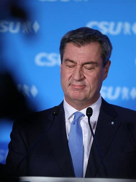 Bayerns Ministerpräsident Markus Söder CSU unterstützt