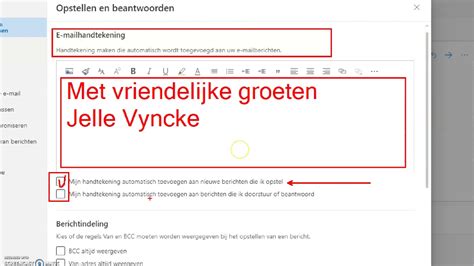 Outlook Handtekening Instellen Youtube