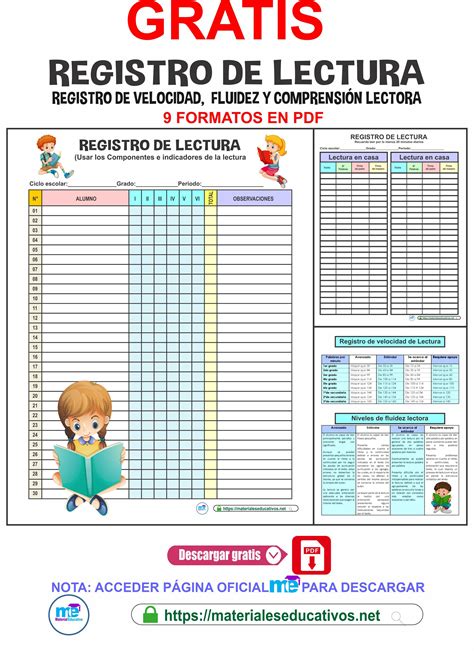 REGISTRO DE VELOCIDAD FLUIDEZ Y COMPRENSIÓN LECTORA 2023