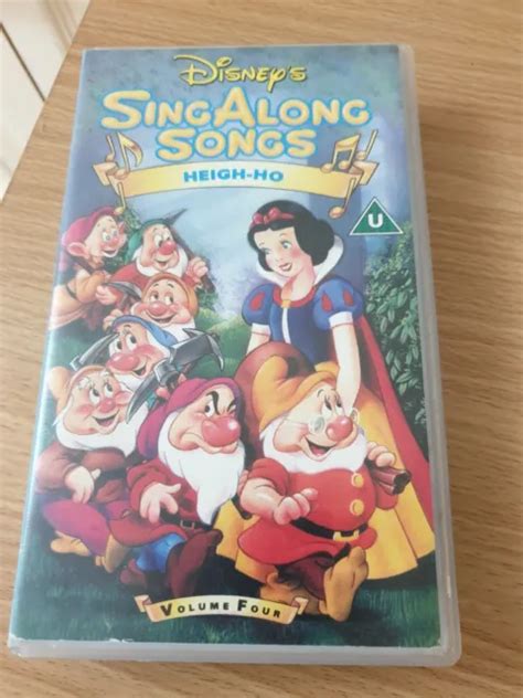 SING ALONG SONGS Heigh Ho VHS Video Snow White Volume 4 Disney