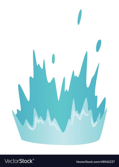 Water splash animation dripping special Royalty Free Vector