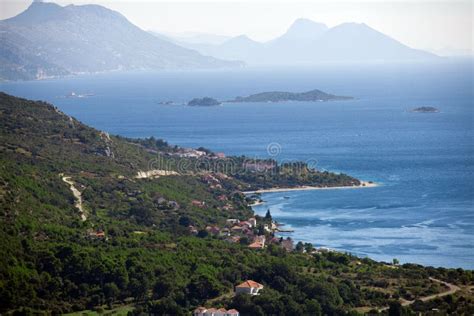 Aerial View Of Dalmatian Islands Stock Photo Image Of Shoreline