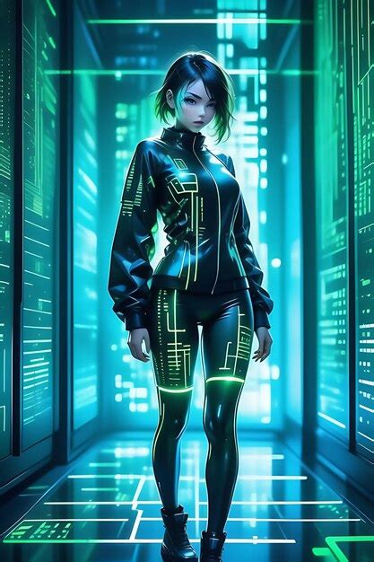 Sexy And Cyberpunk Girl Premium Ai Generated Image