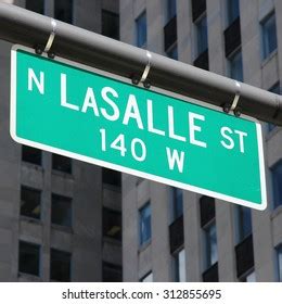 Lasalle Street Chicago Illinois Green Street Stock Photo 312855695 ...