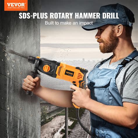 Vevor Rotary Hammer Drill Corded Drills 1 4 Modes Sds Plus Chipping Hammers Vevor Us