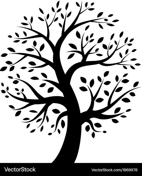 Stylized Tree Icon Royalty Free Vector Image Vectorstock