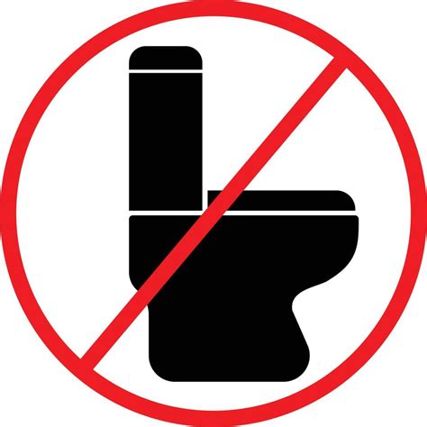 No Toilet Restriction Warning Sign Icon 16625420 Vector Art At Vecteezy