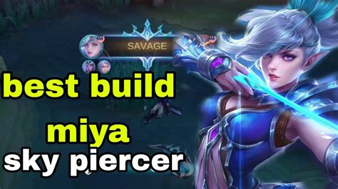 Pro Player Miya Savage Kill Build Sky Piercer Auto Win Youtube