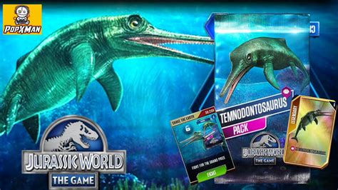 Jurassic World The Game 551 มาแล้วลีกล่าเจ้าโลมาน้อง Temnodontosaurus เกมมือถือ Youtube