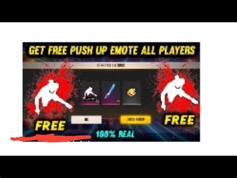 GET FREE ONE FINGER PUSH UP EMOTE IN FREE FIRE HOW TO GET PUSH UP