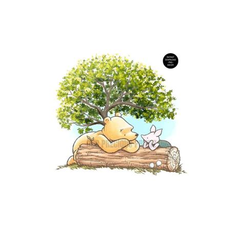 Classic Winnie The Pooh Bee Friendship Watercolor Png Classic Pooh