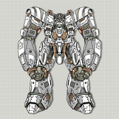 Mobile Fight gundam war mecha robot builded by head arm body leg weapon ...