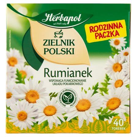 HERBAPOL Zielnik Polski Herbatka ziołowa rumianek 40 tb